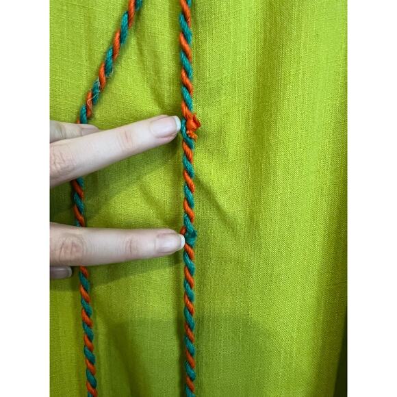 Neerus Green Embroidered A Line Kurta w/ Jacket Maxi Bell Sleeve Womens XXL 2XL - Picture 8 of 10